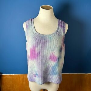 Tye dye crop tank top sweater